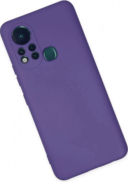 Infinix Hot 11S Kılıf Nano Içi Kadife Silikon - Mor modelleri