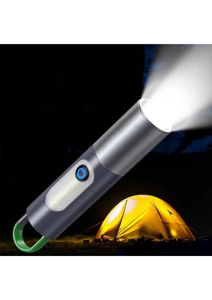 El Feneri Kamp Lambası 750 Lümen Şarjlı Type-C modelleri