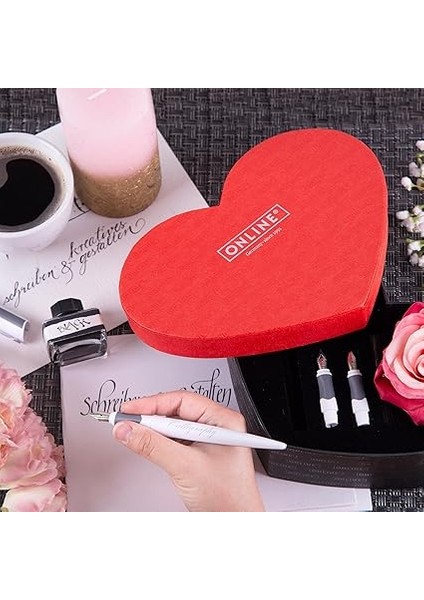 Kaligrafi Seti I Hediye Seti Best Writer I Güzel Yazı Dolma Kalemi I Dönüştürücülü Yazma, Siyah indirimleri