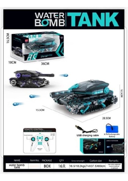 Buğz HD5011 2 4g Su Atan Tank