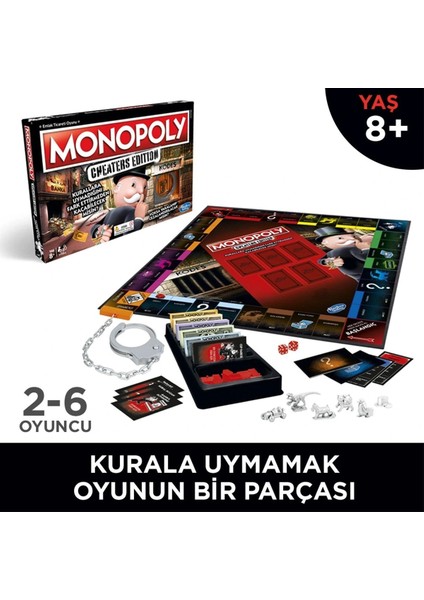 Buğz E1871 Monopoly Cheaters Edıtıon/ Hasbro Gaming +8 Yaş modelleri
