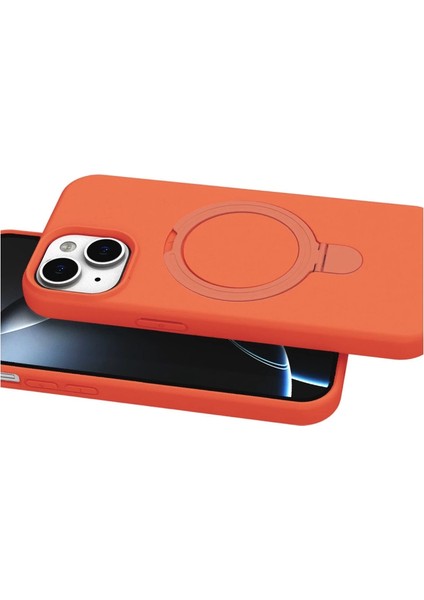 Apple Iphone 15 Regal Magsafe Standlı Kapak - Turuncu fiyatları