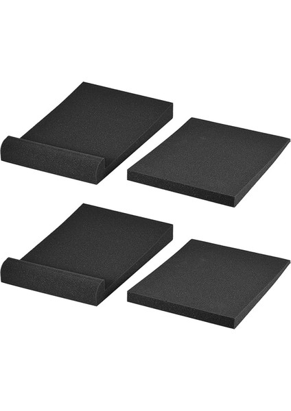 2 Takım/paket Stüdyo Hoparlörü Yalıtım Akustik Köpük Pedleri Maks. 11 * 7,4 Inç Kullanılabilir Siyah
