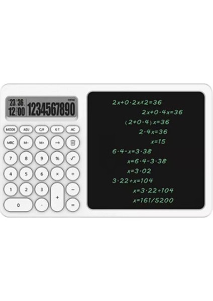 Buğz Çok Amaçlı Digital Hesap Makinesi LCD Ekran Yazma Tableti Ofis Okul Için Silinebilir El Yazısı Not Defteri