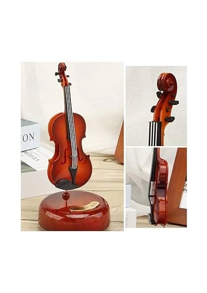 Buğz Hareketli Violin Müzik Kutusu