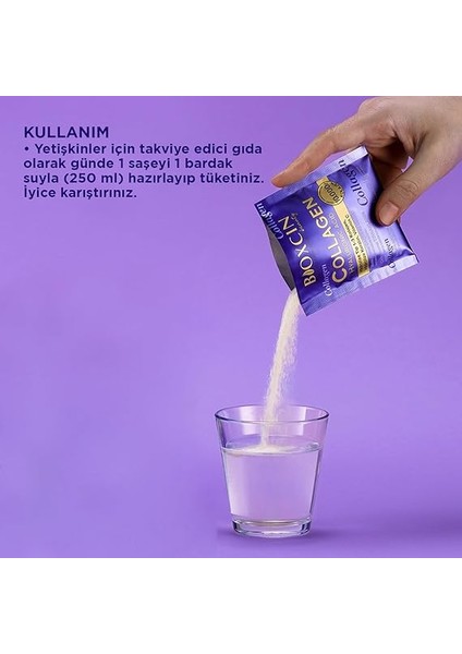 Beauty Collagen Toz Saşe 10.000 Mg – Tip 1 & Tip 3 Hidrolize Kolajen, Keratin, Biotin, C ve E Vitamini, Hyaluronik Asit – Ananas Aromalı – 3 Al 2 Öde fiyatları