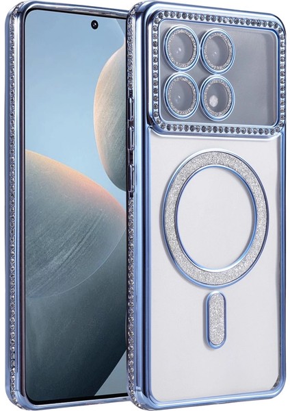 Xiaomi Poco X6 Pro Joke Simli Magneticsafe Kılıf - Mavi