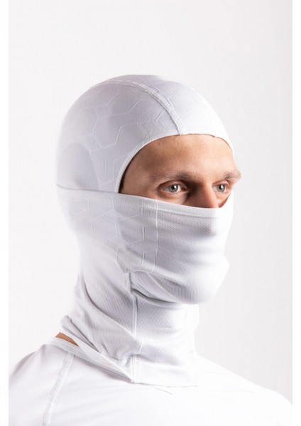 Oıl Company Buğz Oil Company Beyaz Balaklava Termal Kar Maskesi Unisex