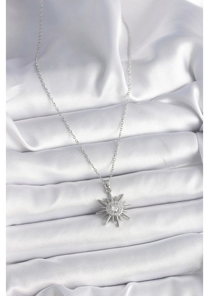 316L Çelik Gümüş Renk Zincir Zirkon Taşlı Güneş Model Kadın Yüzük fiyatları