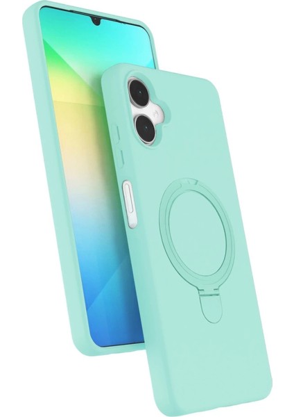 Samsung Galaxy A06 Regal Magsafe Standlı Kapak - Su Yeşili