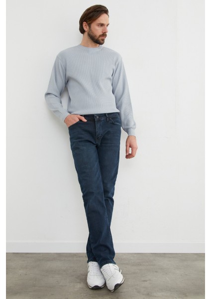 Fermuarlı Straight Jean Pantolon fırsatları