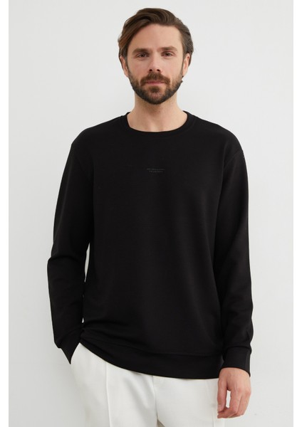 Basic Bisiklet Yaka Modal Kumaş Sweatshirt fiyatları
