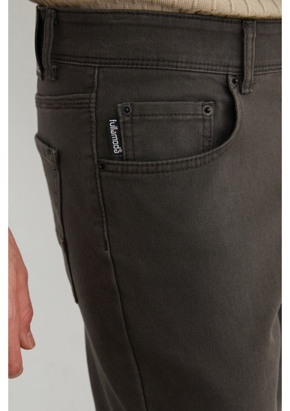 Fermuarlı Slim Fit Jean