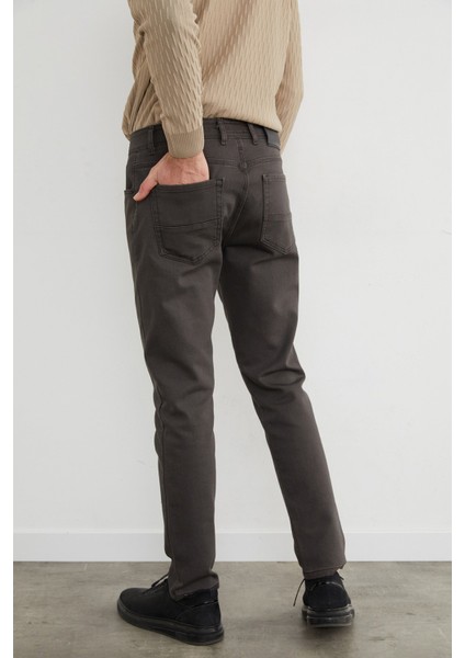 Fermuarlı Slim Fit Jean