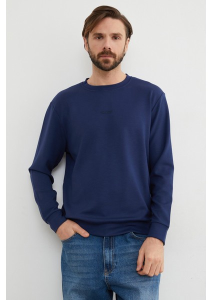 Basic Bisiklet Yaka Modal Kumaş Sweatshirt modelleri