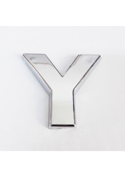 Cemax Y Harfi 3,75 cm Krom Yapışkanlı