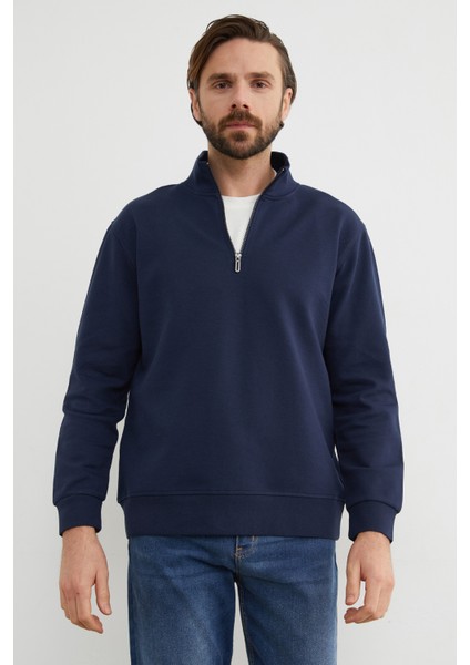 Fitilli Yarım Fermuarlı Sweatshirt fiyatları