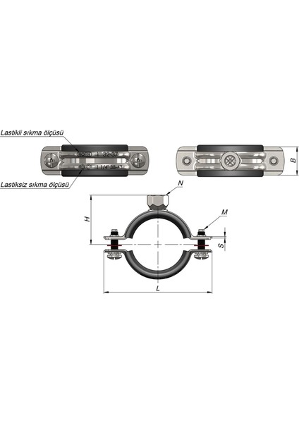 Somunlu Boru Kelepçesi 2'lik fiyatları