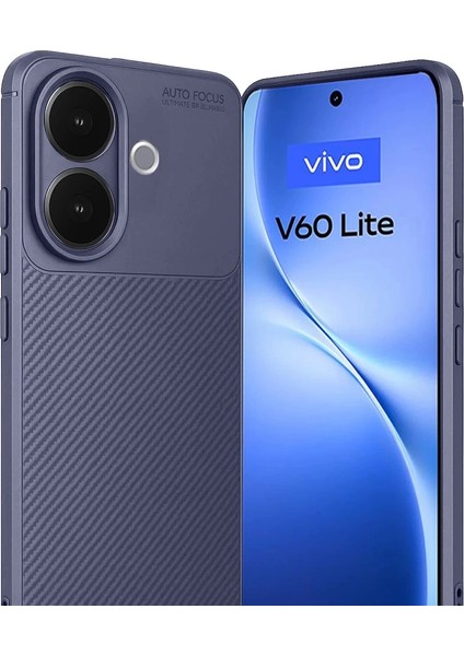 Vivo V60 Lite Auto Focus Karbon Kapak - Lacivert fiyatları