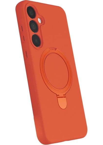 Samsung Galaxy A35 5g Regal Magsafe Standlı Kapak - Turuncu fiyatları