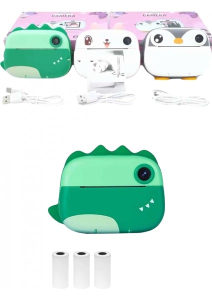 Çocuklar Için Özel Fotoğraf Makinesi Farklı Desen Seçenekli 3 Adet Rulo fiyatları