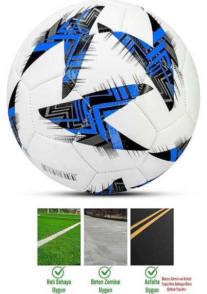 Futbol Topu Europe Ligi Pompalı Set Dayanıklı Sert Zemin Halı Saha Futbol Topu 100 indirimleri