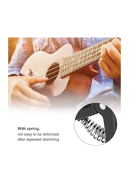 Capos, String Instrument Için Kolay Kurulum Gitar (Parlak Siyah) modelleri