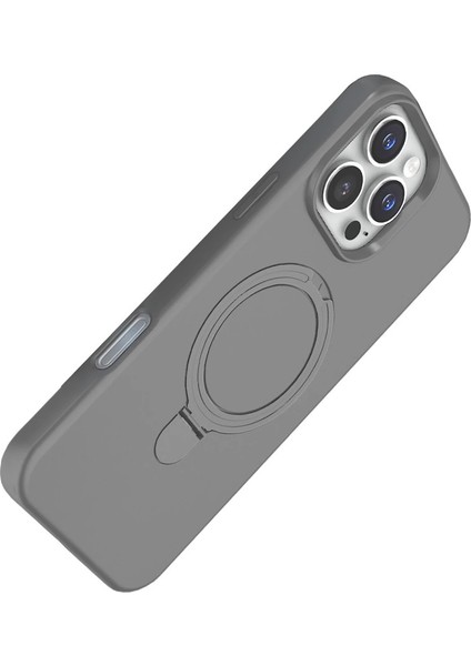 Apple Iphone 16 Pro Max Regal Magsafe Standlı Kapak - Titan Gri modelleri