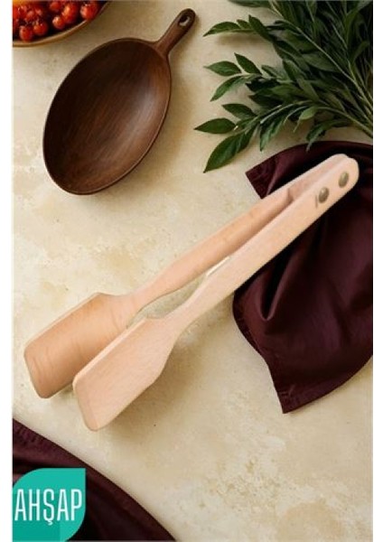 Ahşap Maşa Ahşap Doğal Gürgen Ağacı