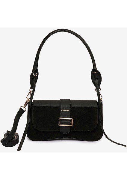 Kadın Siyah Mıknatıslı Omuz Çantası 4K2CN69634