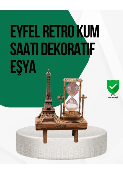 Ahşap Kum Saati – Vintage Tasarımlı Masa Dekoru