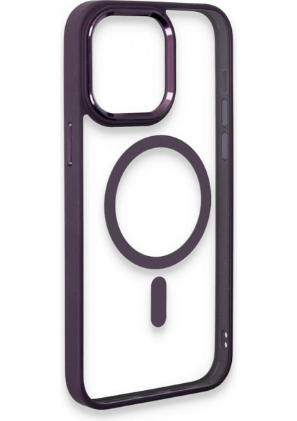 iPhone 15 Pro Max Kılıf Room Magneticsafe Silikon - Derin Mor fırsatları