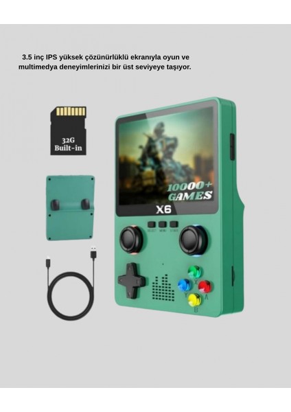 - Retro Taşınabilir Konsol 3.5 IPS Ekran Ergonomik Çift Lr Kontrollü modelleri