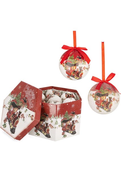 Qınlee Yılbaşı Ağaç Süsü 14 Adet 7,5cm