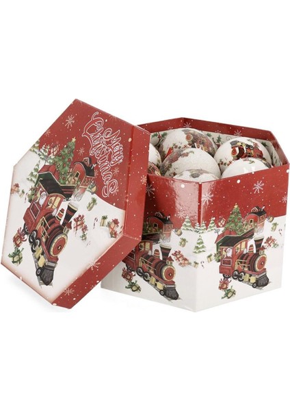 Qınlee Yılbaşı Ağaç Süsü 14 Adet 7,5cm modelleri