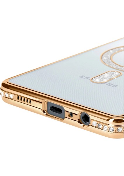 Samsung Galaxy A06 Joke Simli Magneticsafe Kılıf - Gold fırsatları