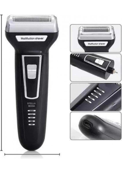 3'lü Set Saç Sakal Kesme Traş Makinesi Burun Kılı Alma Tıraş Makinesi modelleri