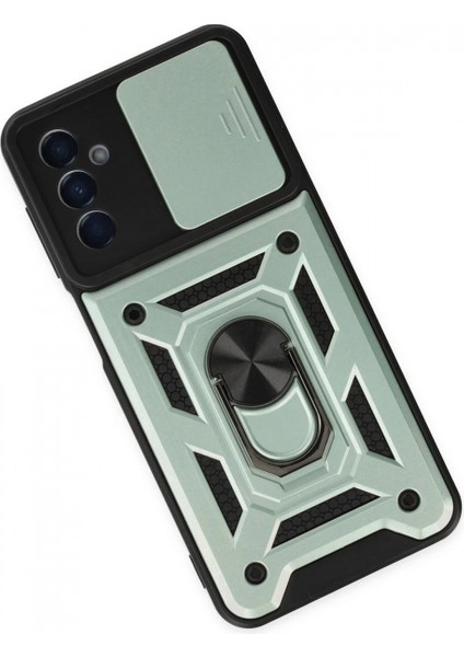 Samsung Galaxy A04S Kılıf Pars Lens Yüzüklü Silikon - Yeşil modelleri