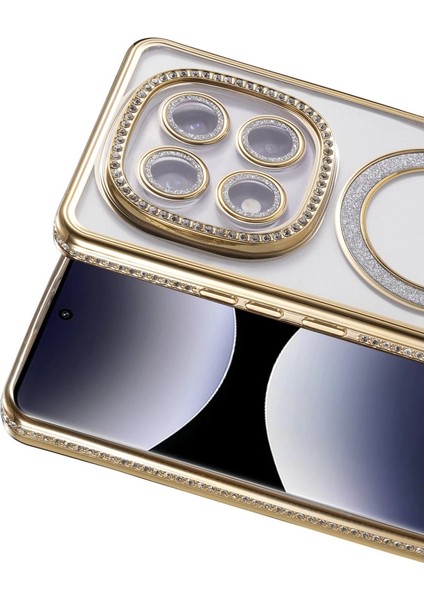 Xiaomi Redmi Note 14 Pro 5g Joke Simli Magneticsafe Kılıf - Gold fiyatları