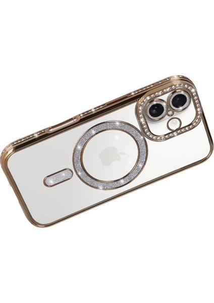 Apple Iphone 17 Joke Simli Magneticsafe Kılıf - Gold fırsatları