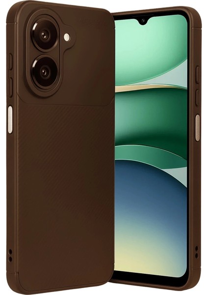 Samsung Galaxy A07 Auto Focus Karbon Kapak - Kahverengi