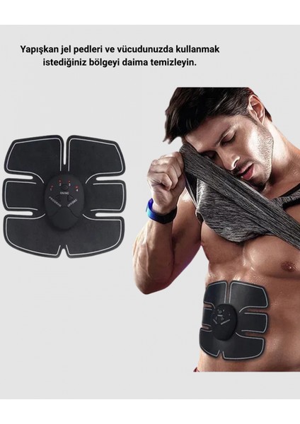 - Elektronik Kas Uyarıcı Cihaz 6 Farklı Modlu Jel Pedli Göbek Kol Stimülatör fırsatları