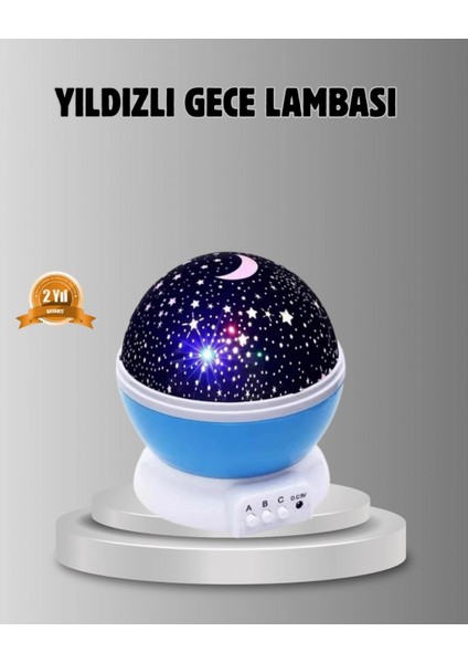 - Çocuk Gece Lambası 6 Modlu Renkli LED Enerji Tasarruflu Masal Işığı