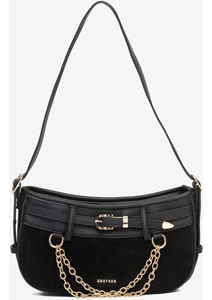 Kadın Siyah Hakiki Deri Çapraz Çanta 5K2CN69785 fırsatları