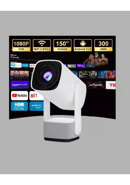 Hd 720P Projeksiyon Cihazı – Geniş Ekran, 10.000 Saat Ampul Ömrü, Ev Sineması Deneyimi fiyatları