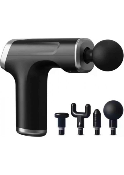 Şarjlı Masaj Tabancası 4 Başlıklı Mini Masaj Tabancası ve Masaj Aleti fiyatları