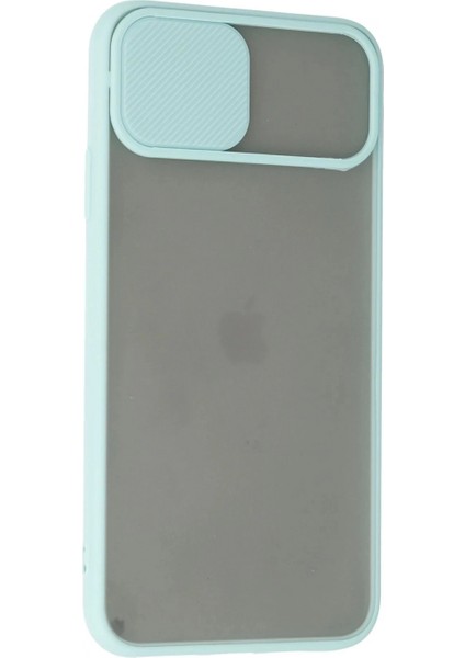 iPhone 11 Pro Kılıf Palm Buzlu Kamera Sürgülü Silikon - Turkuaz modelleri