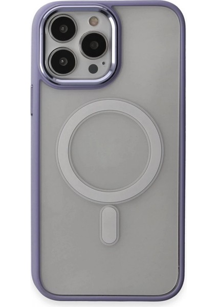 iPhone 15 Pro Max Kılıf Room Magneticsafe Silikon - Lila fiyatları