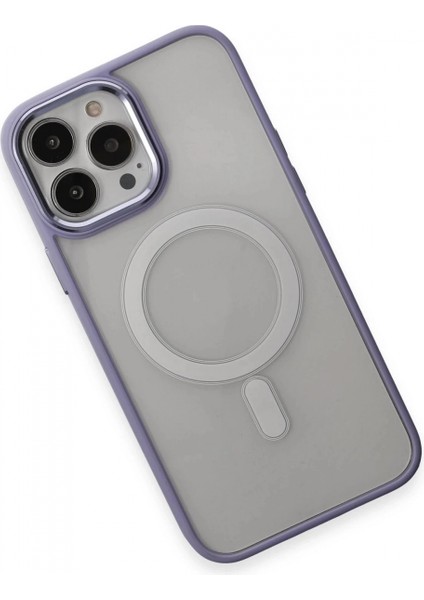 iPhone 15 Pro Max Kılıf Room Magneticsafe Silikon - Lila modelleri