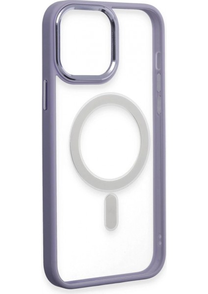 iPhone 15 Pro Max Kılıf Room Magneticsafe Silikon - Lila fırsatları